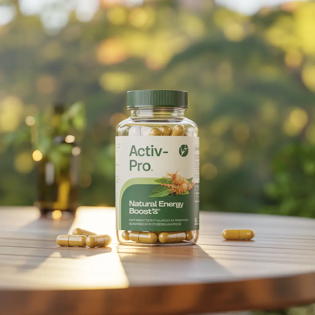 Activ-Pro dietary supplement bottle with natural ingredients